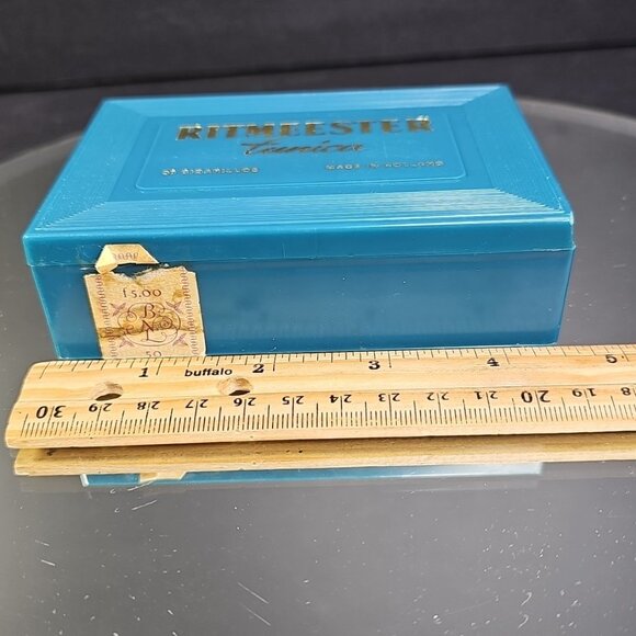Ritmeester Tunica Container Box Blue 50 Cigarillos Holland Read Vintage - Picture 6 of 12